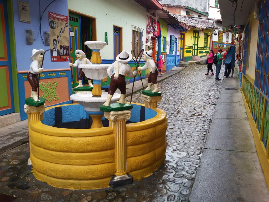 A well in GUATAPÉ on  a Day Trip from MEDELLÍN 
