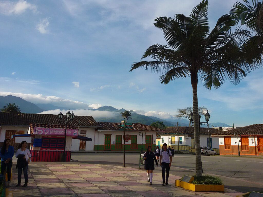 Main Square of Salento Colombia's Coffee Region