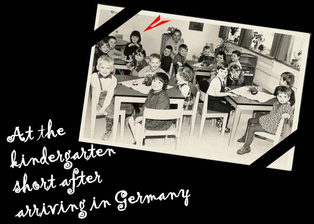 Picture of Renata Green at her Kindergarten after arrival in Germany 