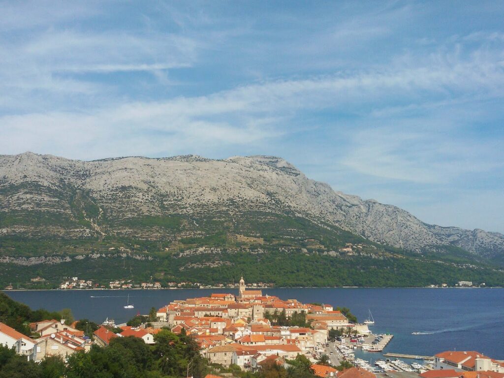 View of Korcula from above