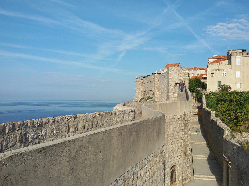The wall of Dubrovnik Dalmatia's Lustrous Pearl