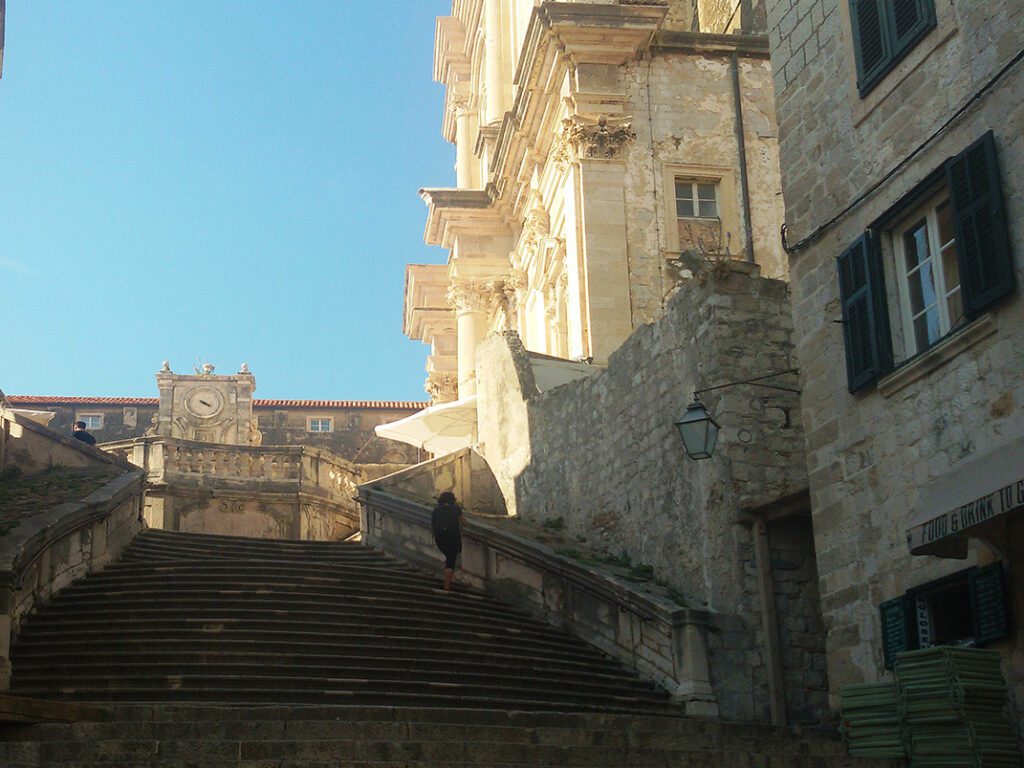 Walk of Shame Stairs in Dubrovnik Croatia
