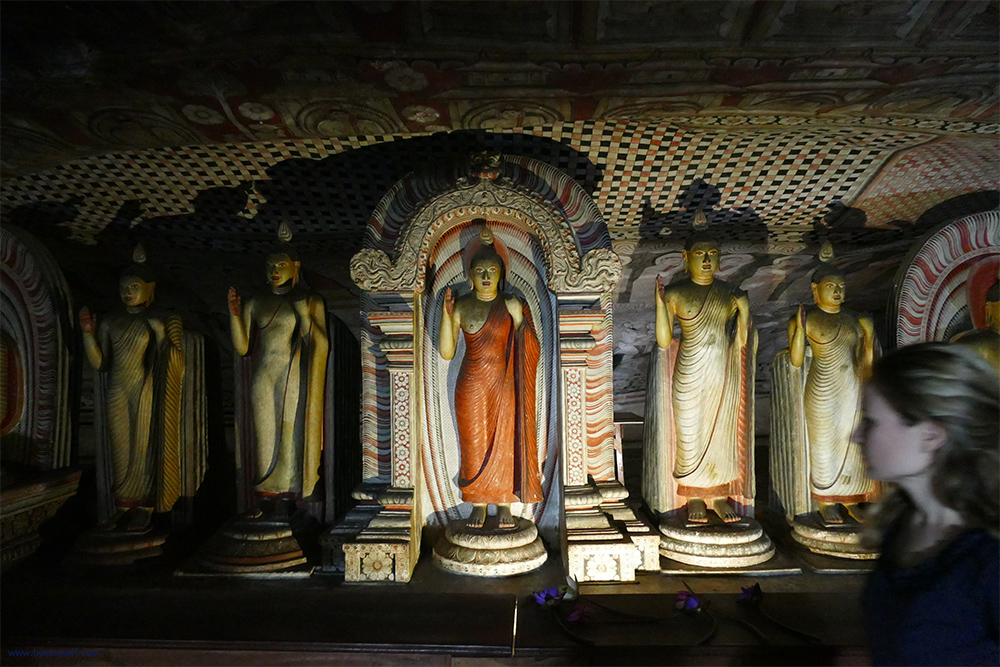  The largest cave Maharaja lena, Cave of the Great Kings at the Cave Temple in Dambulla