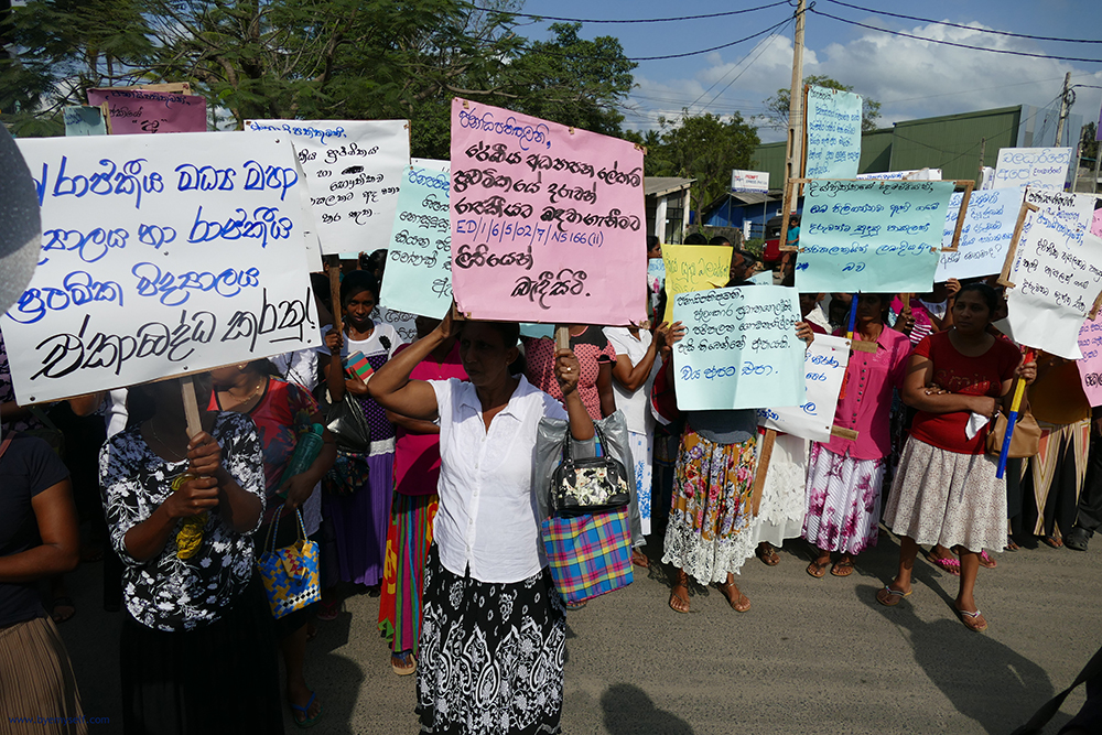 People Protesting in Sri Lanka, shown in my Guide to the Most Amazing Places