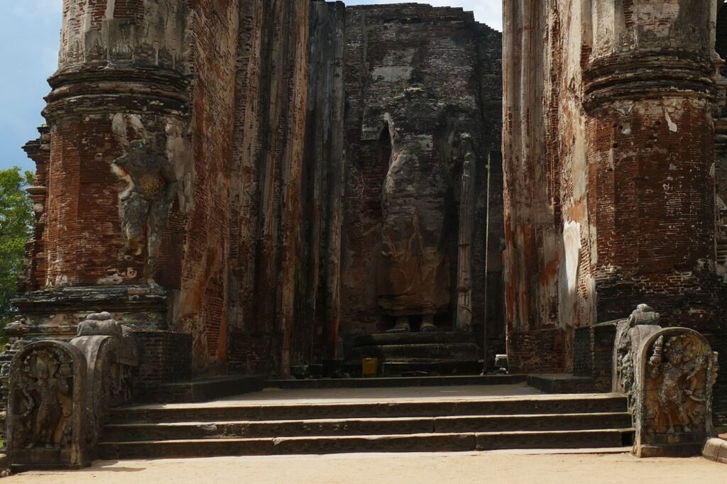 The impressive Image House in Polonnaruwa Sri Lanka