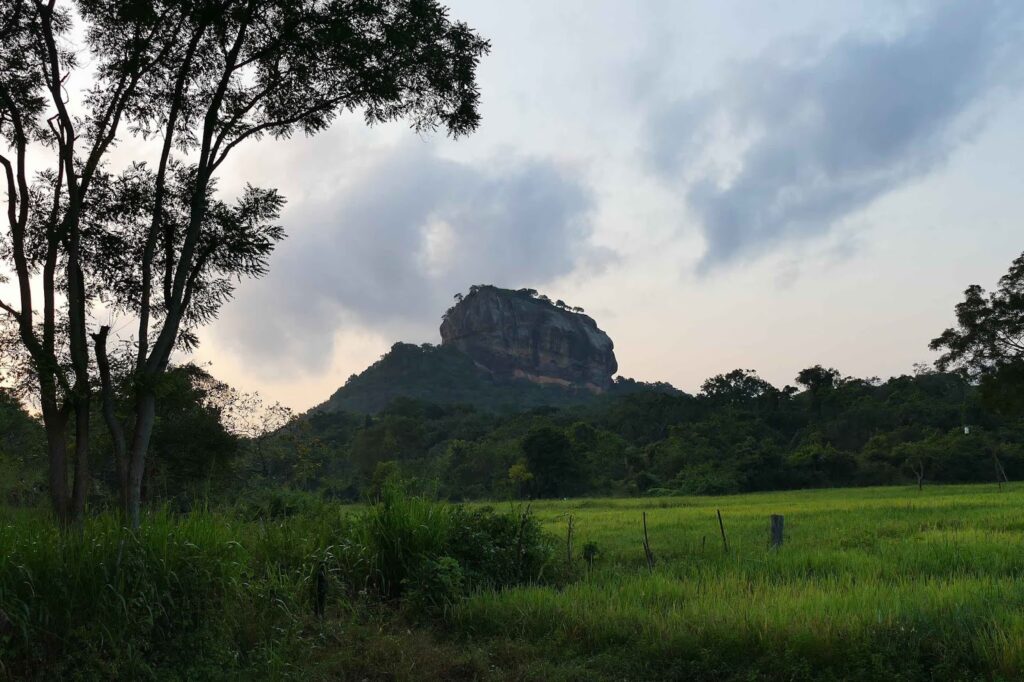 Lion Rock in Sigiriya before going on a daytrip to Dambulla