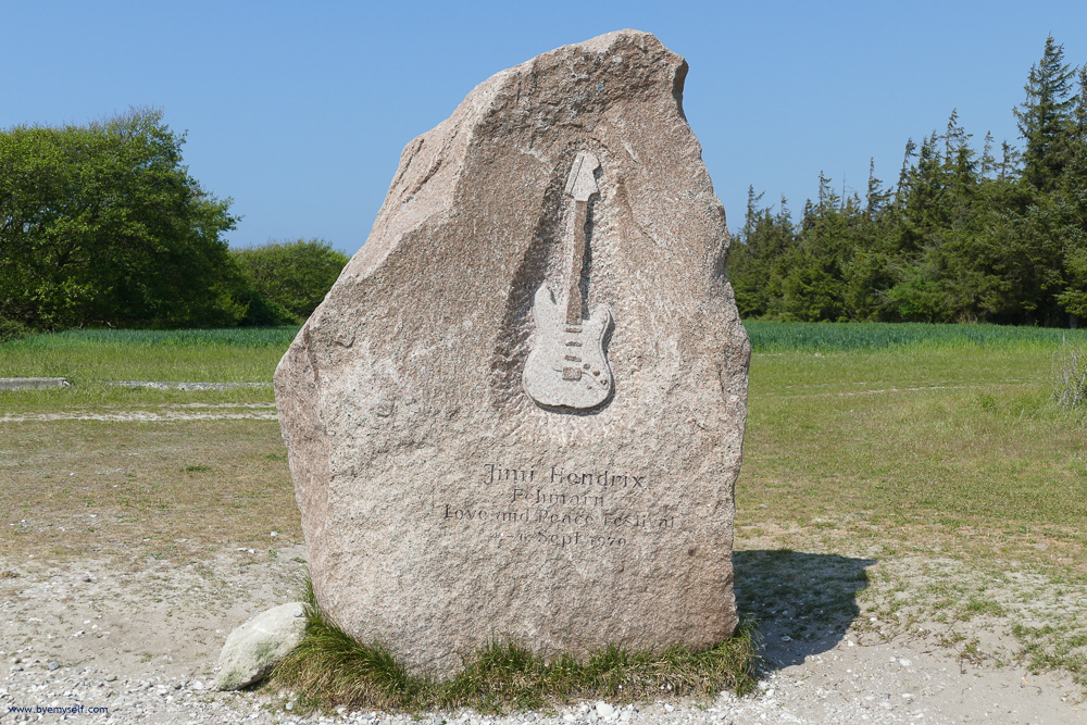 Jimi Hendrix memorial on Fehmarn